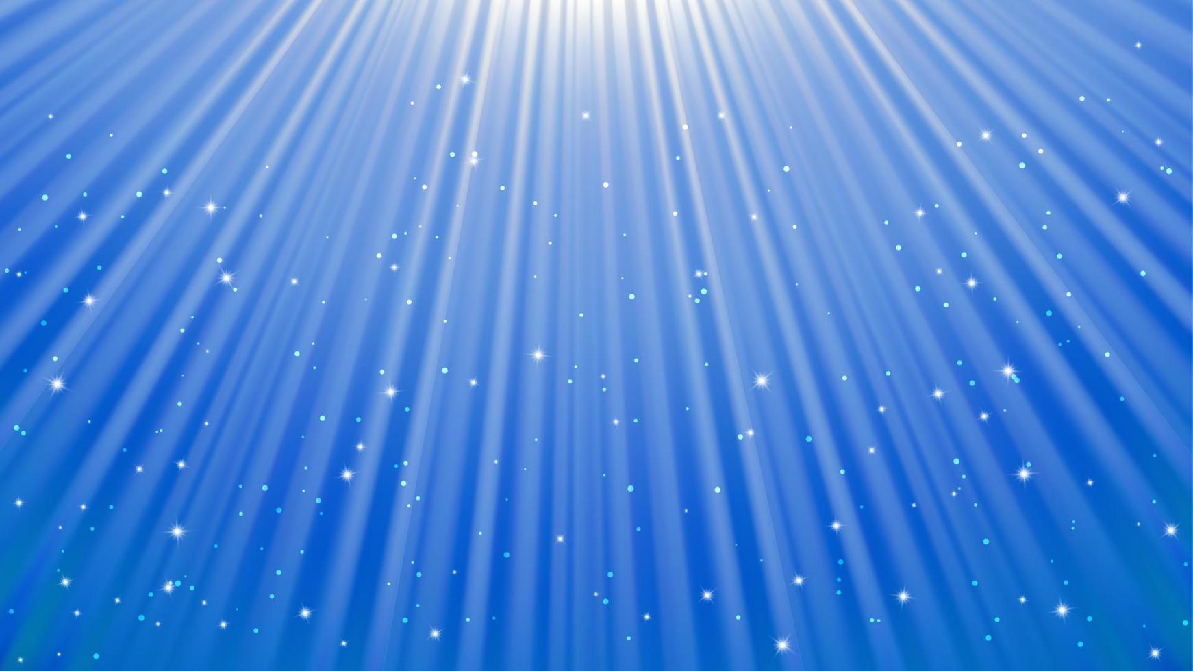 zonlicht stralen achtergrond met licht Effecten. blauw backdrop met licht van straling. vector illustratie