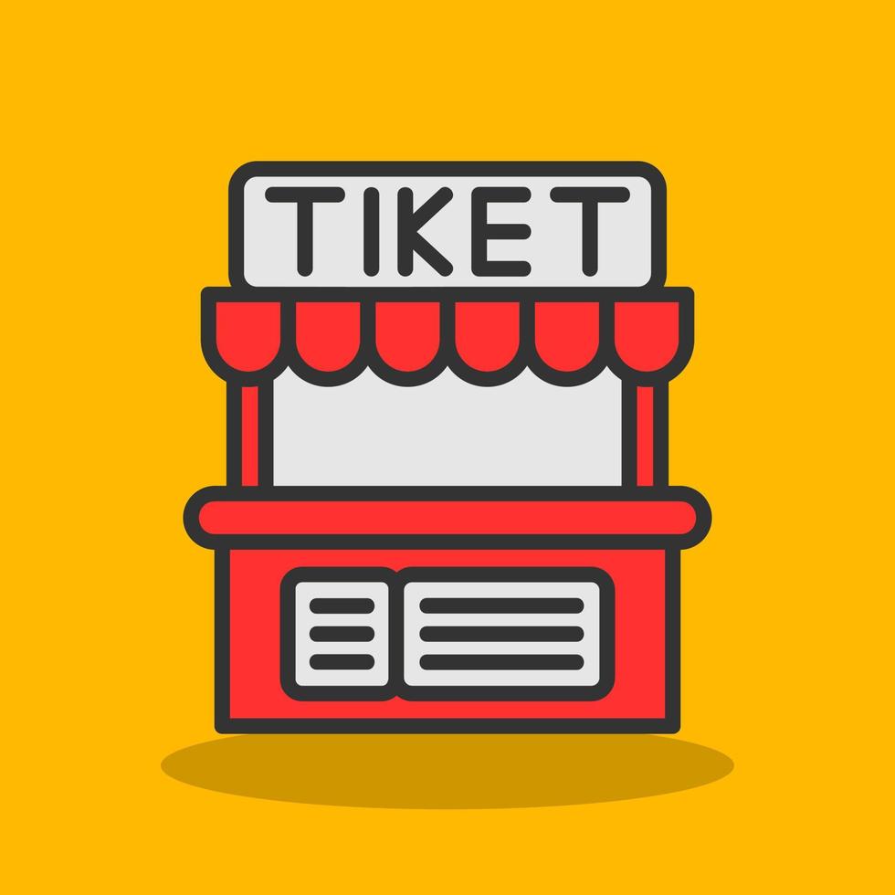 ticket kantoor vector icoon ontwerp