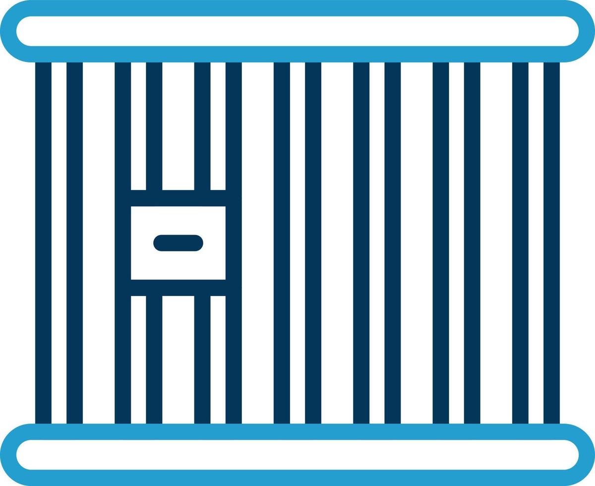 gevangenis cel vector icoon ontwerp