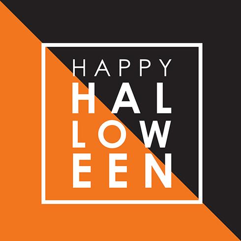 Minimale Halloween-achtergrond vector