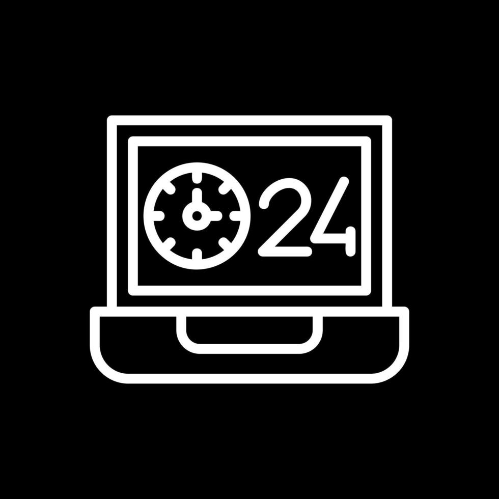 24 uren vector icoon ontwerp