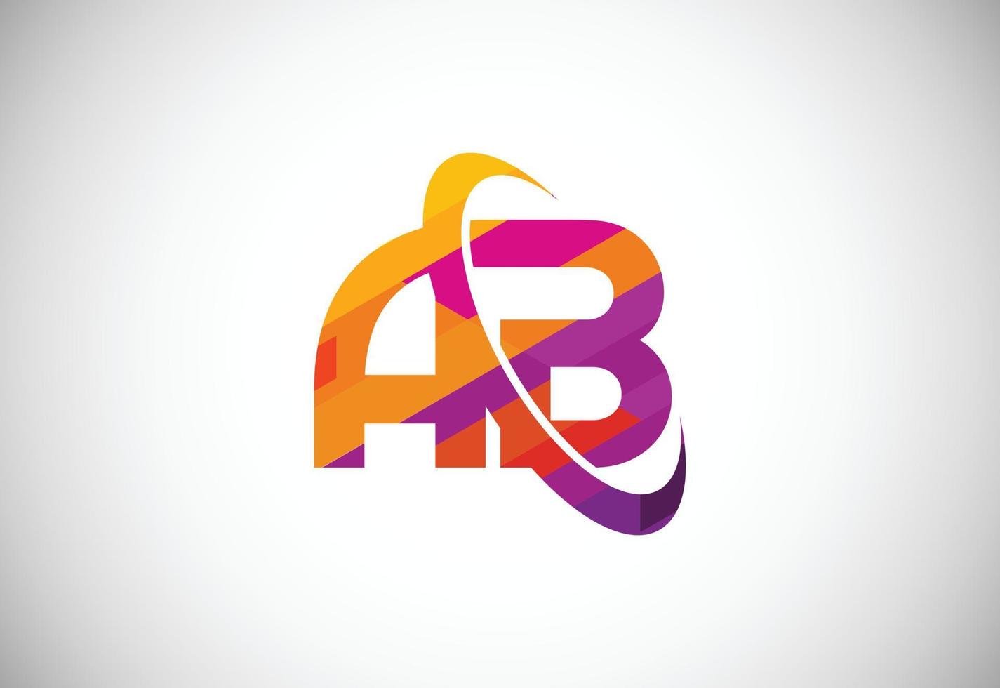 eerste brief een b laag poly logo ontwerp vector sjabloon. grafisch alfabet symbool voor zakelijke bedrijf identiteit
