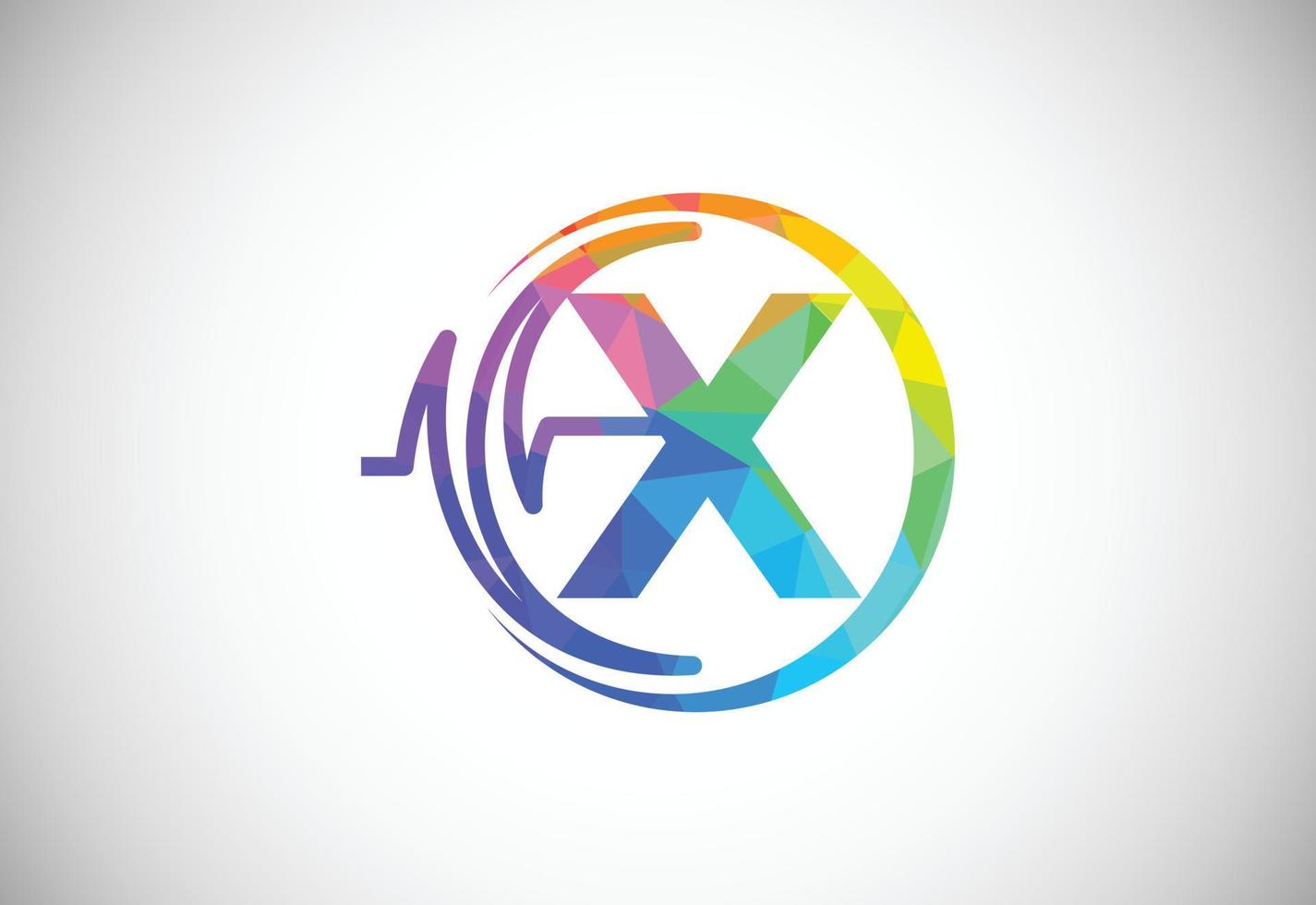 eerste laag poly X alfabet met Gezondheid pols. hartslag logo ontwerp. logo voor medisch of Gezondheid bedrijf vector