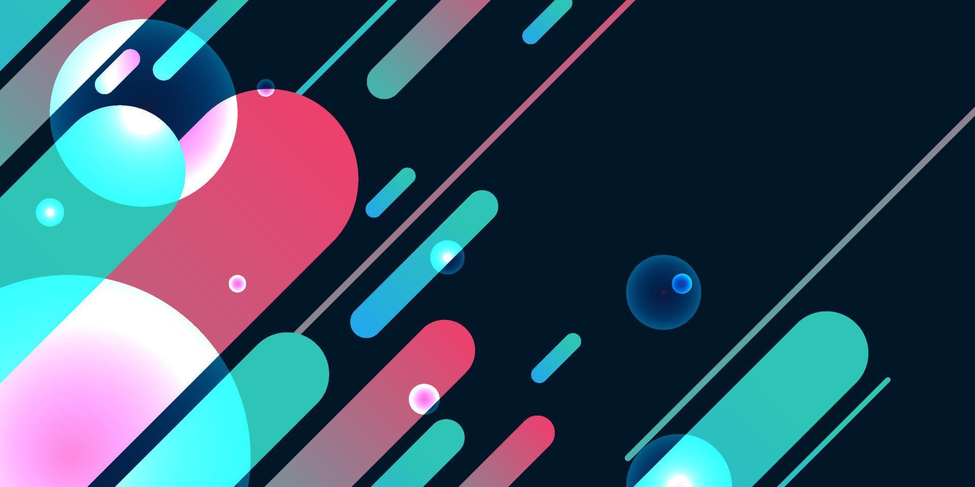 abstract vorm met bubbel en kleurrijk helling vector