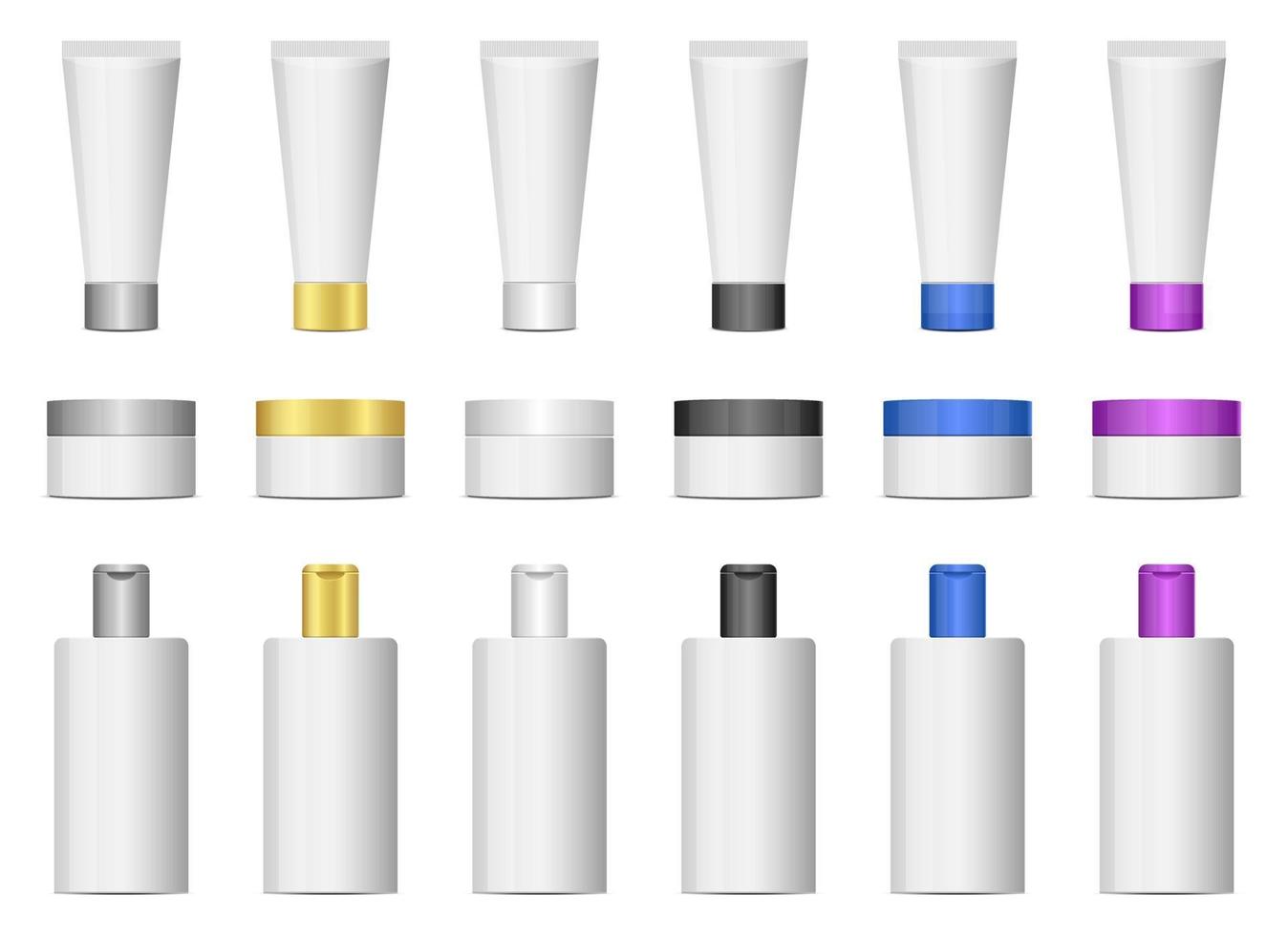 cosmetische producten vector ontwerp illustratie set geïsoleerd op een witte achtergrond