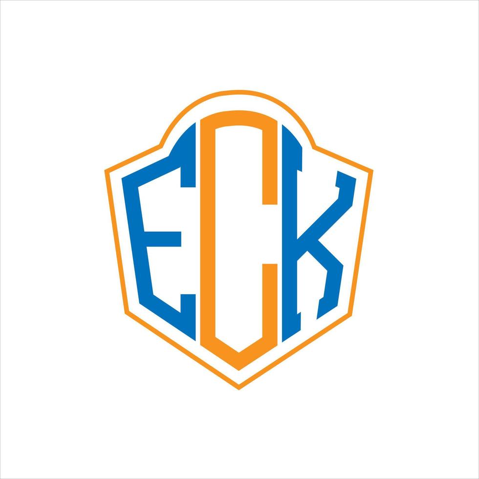 eck abstract monogram schild logo ontwerp Aan wit achtergrond. eck creatief initialen brief logo. vector