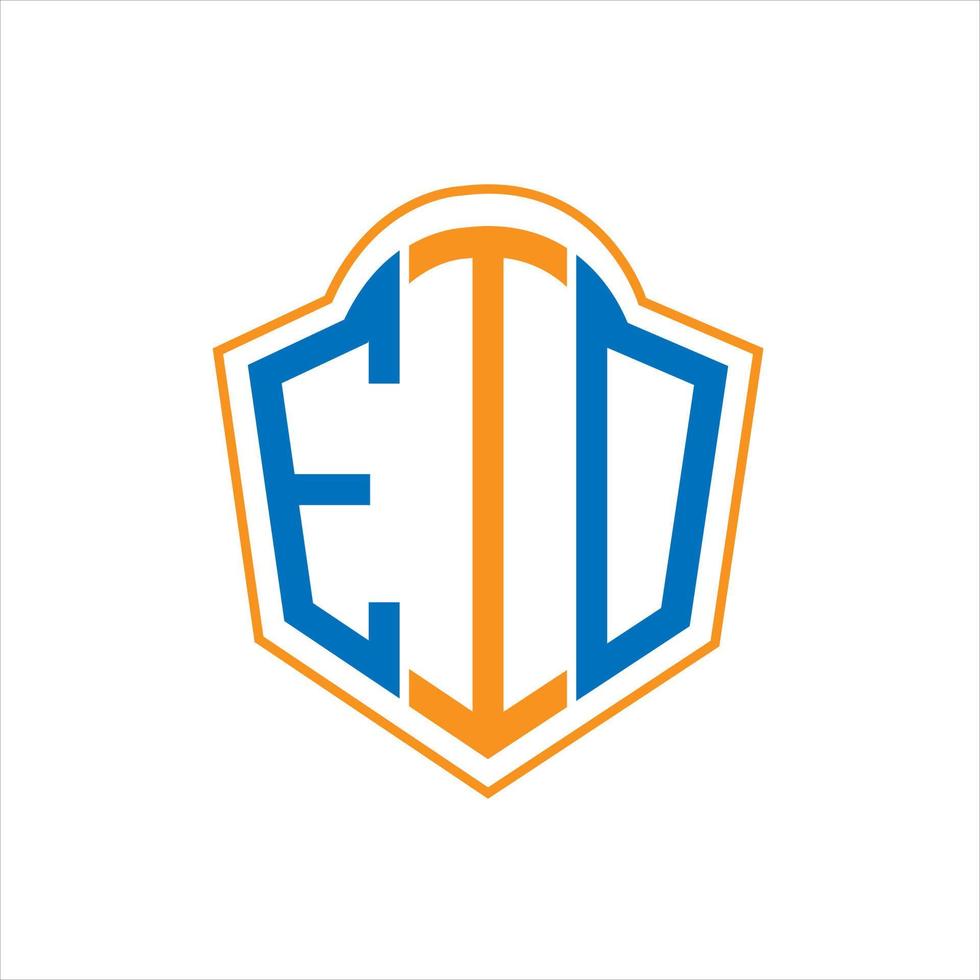 eio abstract monogram schild logo ontwerp Aan wit achtergrond. eio creatief initialen brief logo. vector