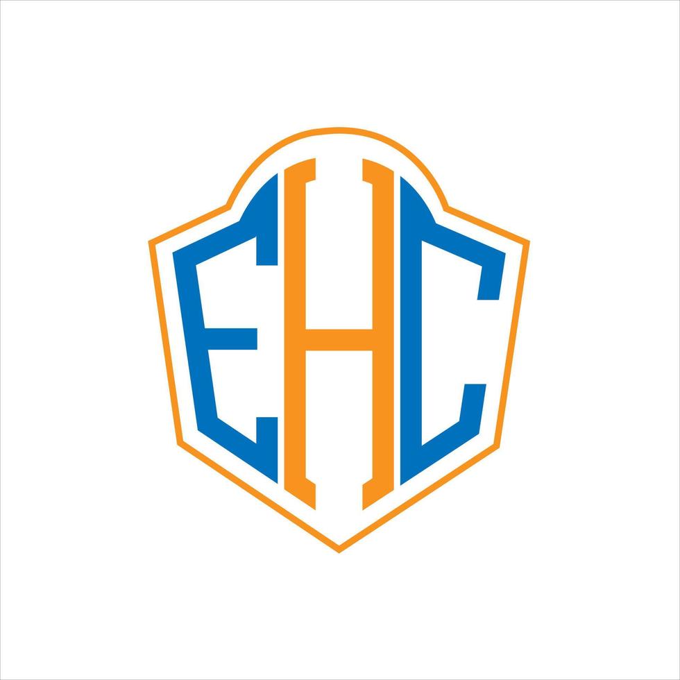 ehc abstract monogram schild logo ontwerp Aan wit achtergrond. ehc creatief initialen brief logo. vector