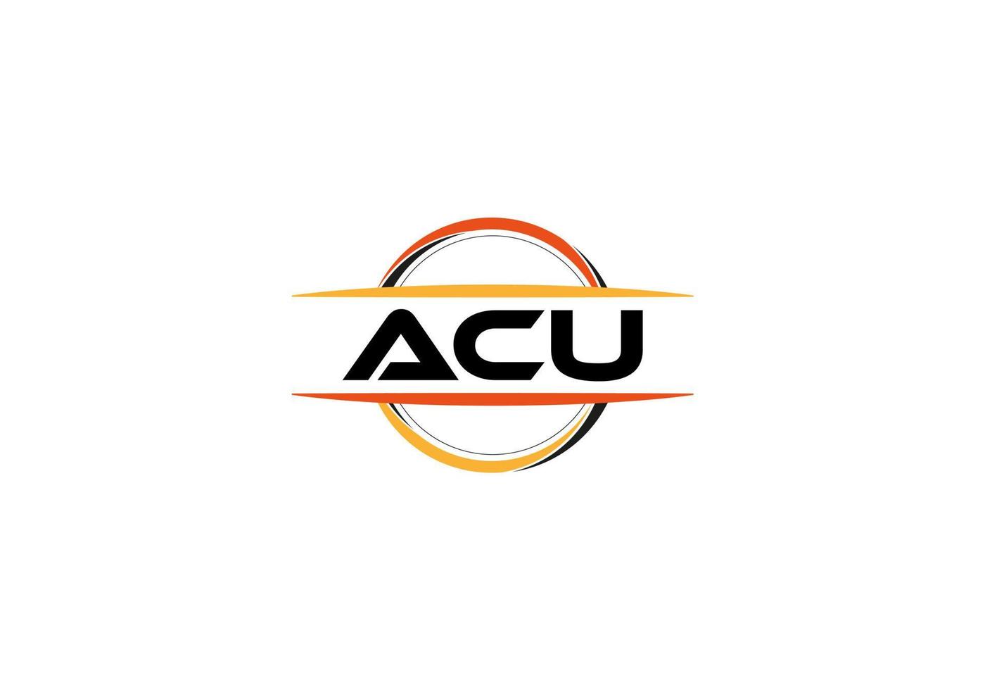 acu brief royalty mandala vorm logo. acu borstel kunst logo. acu logo voor een bedrijf, bedrijf, en reclame gebruiken. vector