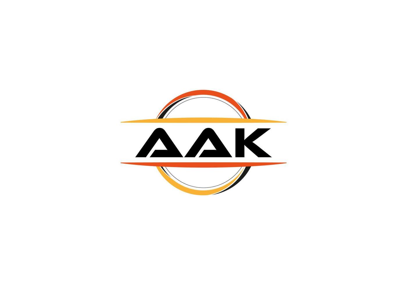 aak brief royalty mandala vorm logo. aak borstel kunst logo. aak logo voor een bedrijf, bedrijf, en reclame gebruiken. vector