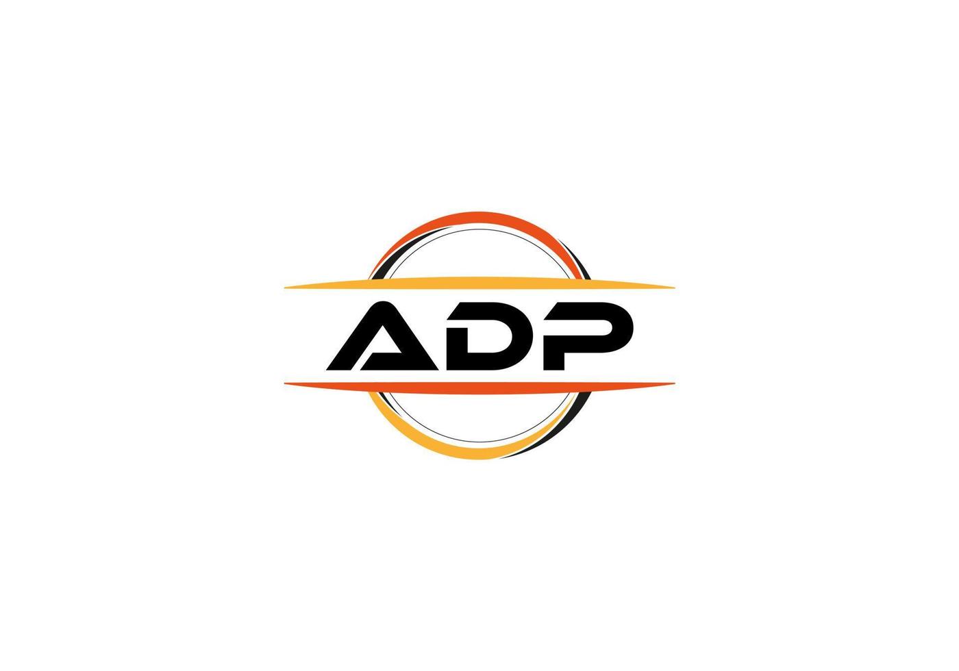 adp brief royalty mandala vorm logo. adp borstel kunst logo. adp logo voor een bedrijf, bedrijf, en reclame gebruiken. vector