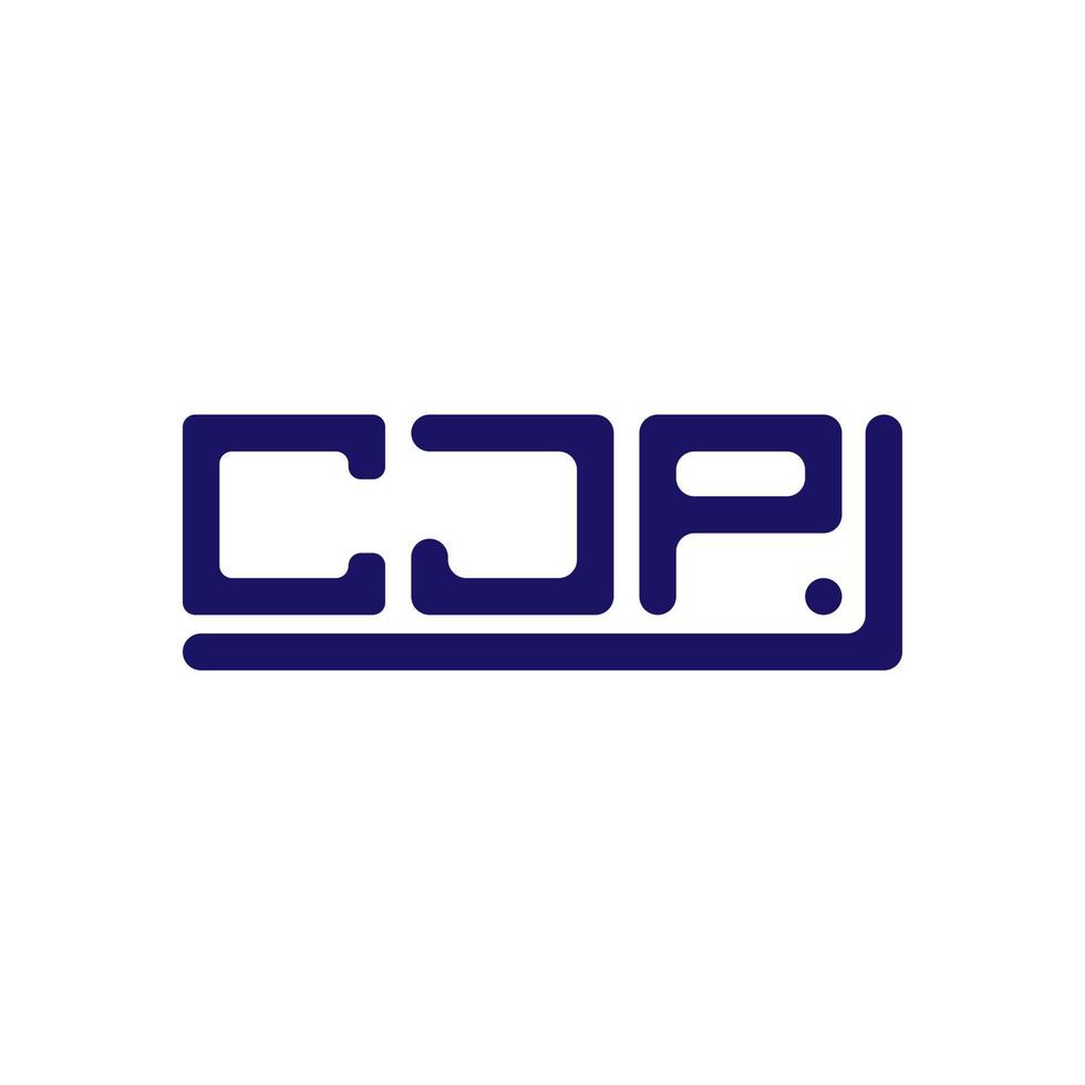 cjp brief logo creatief ontwerp met vector grafisch, cjp gemakkelijk en modern logo.