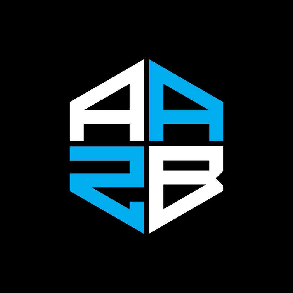 aazb brief logo creatief ontwerp met vector grafisch, aazb gemakkelijk en modern logo.