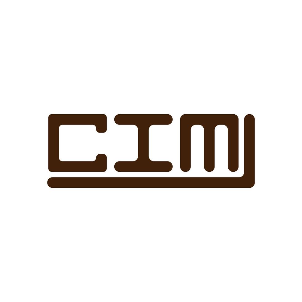 cim brief logo creatief ontwerp met vector grafisch, cim gemakkelijk en modern logo.