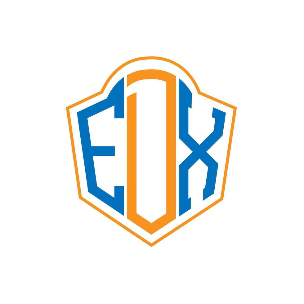 edx abstract monogram schild logo ontwerp Aan wit achtergrond. edx creatief initialen brief logo. vector