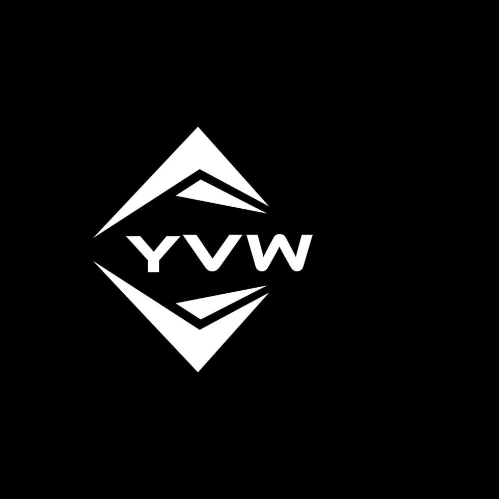 yvw abstract monogram schild logo ontwerp Aan zwart achtergrond. yvw creatief initialen brief logo. vector