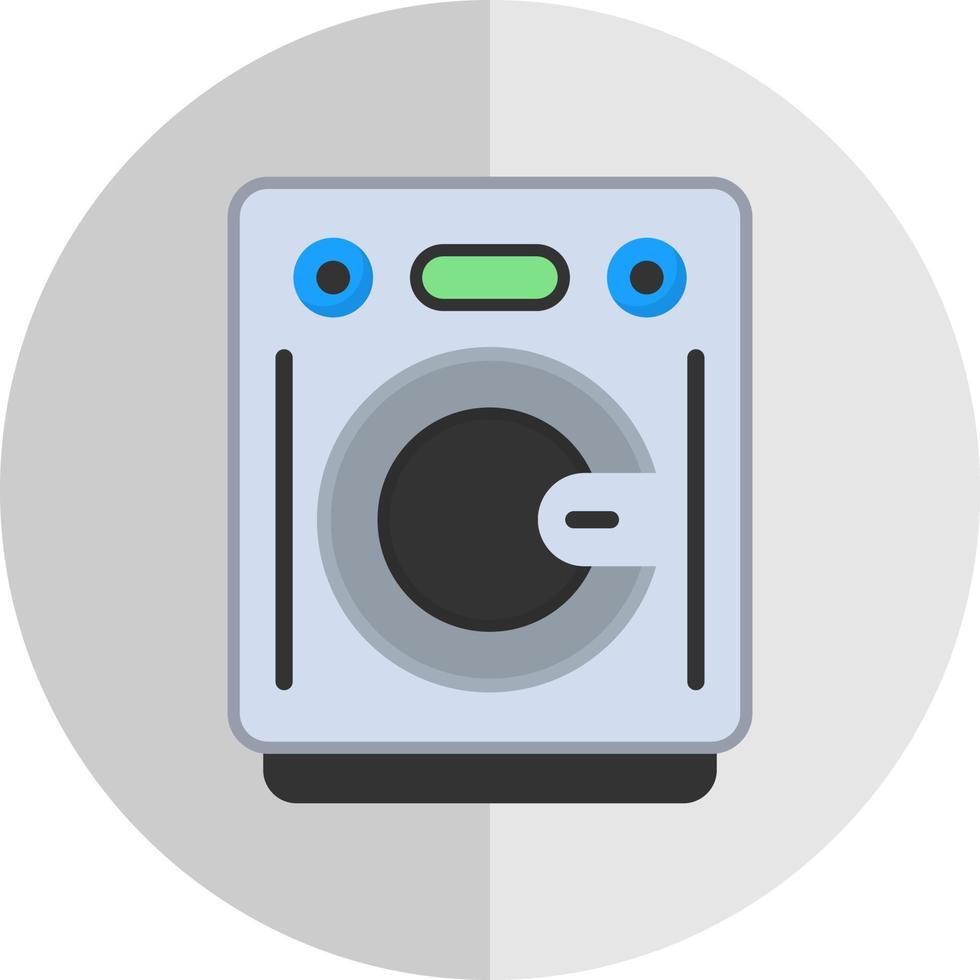 het wassen machine vector icoon ontwerp