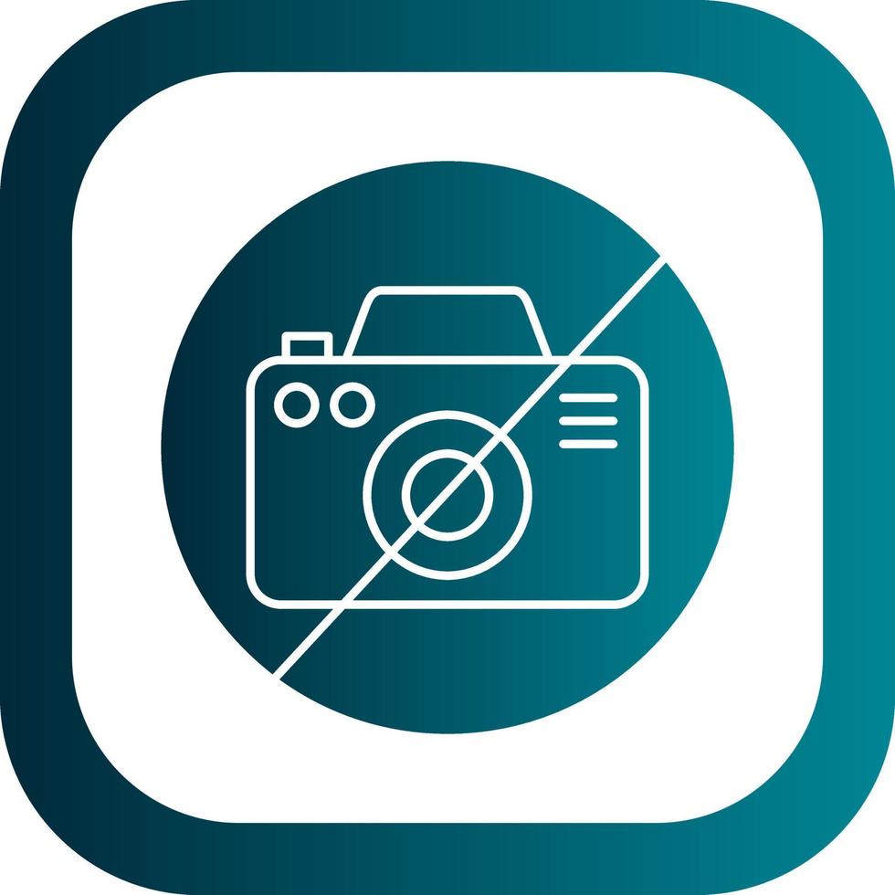 Nee camera vector icoon ontwerp