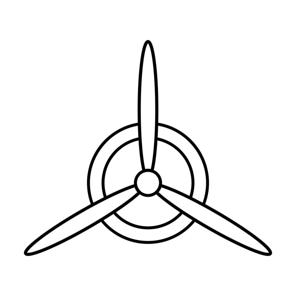 propeller van vliegtuig icoon vector voor grafisch ontwerp, logo, website, sociaal media, mobiel app, ui illustratie