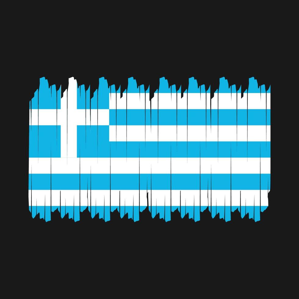 Griekenland vlag borstel vector