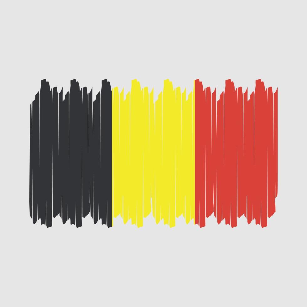 belgie vlag borstel vector