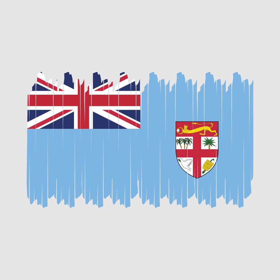 fiji vlag borstel vector