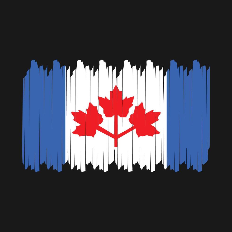 Canada vlag borstel vector