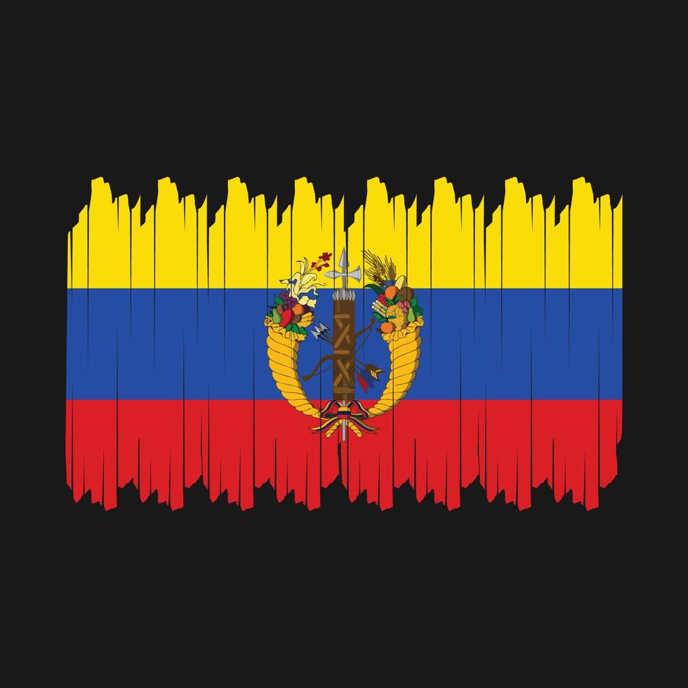 Colombia vlag borstel vector