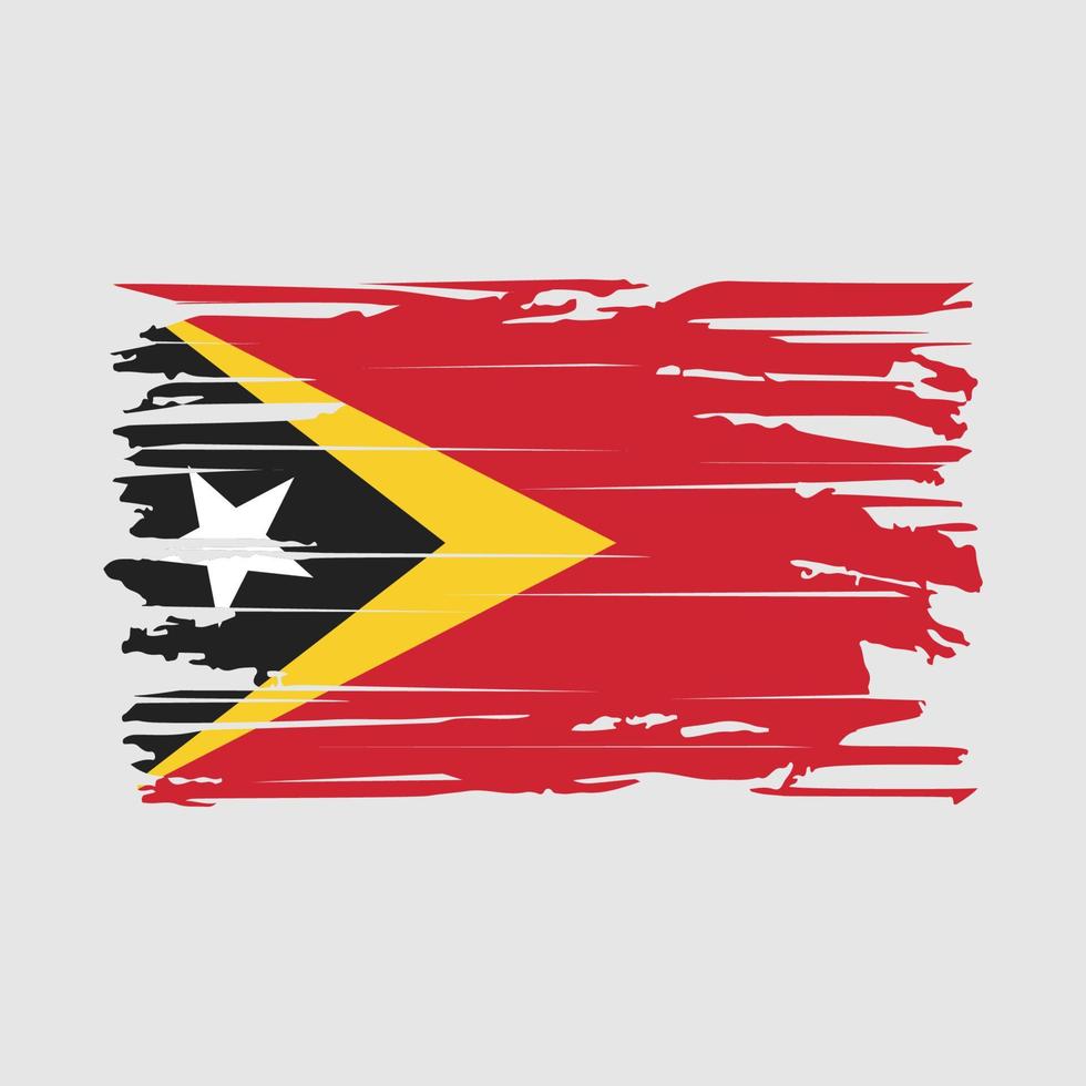 oosten- Timor vlag borstel vector