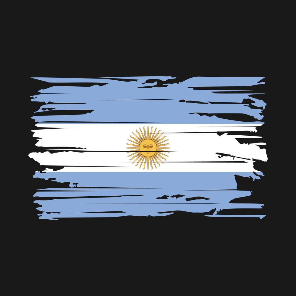 Argentinië vlag borstel vector