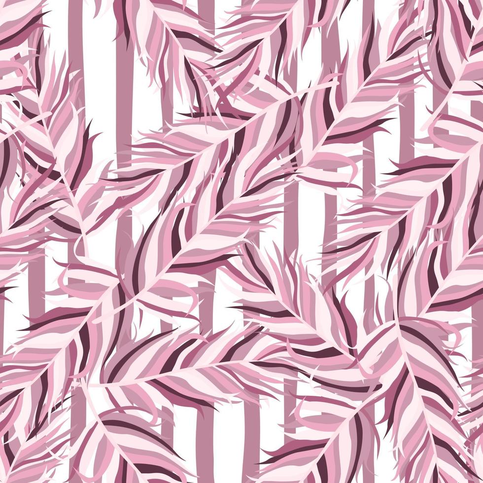 naadloos patroon met veren. abstract tropisch palm bladeren. vector
