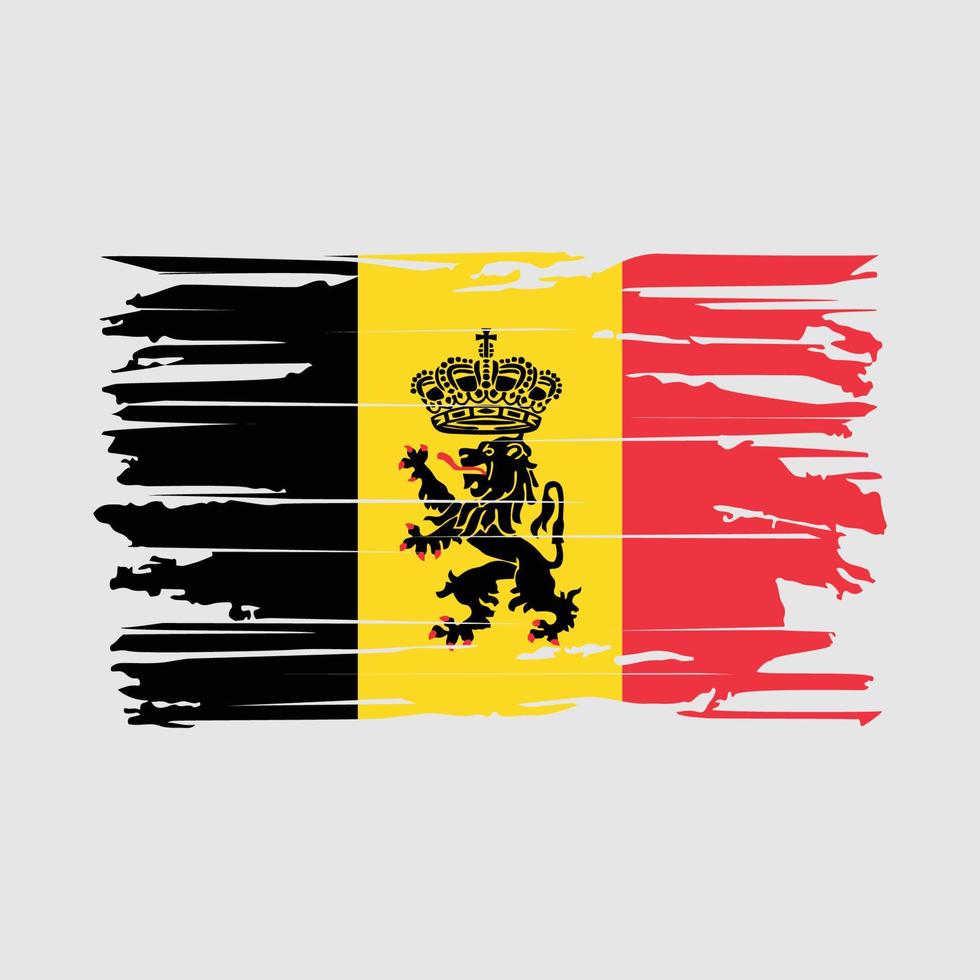 belgie vlag borstel vector