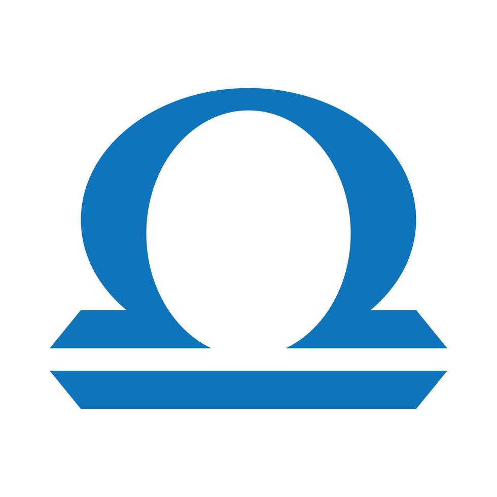 Weegschaal logo icoon ontwerp vector