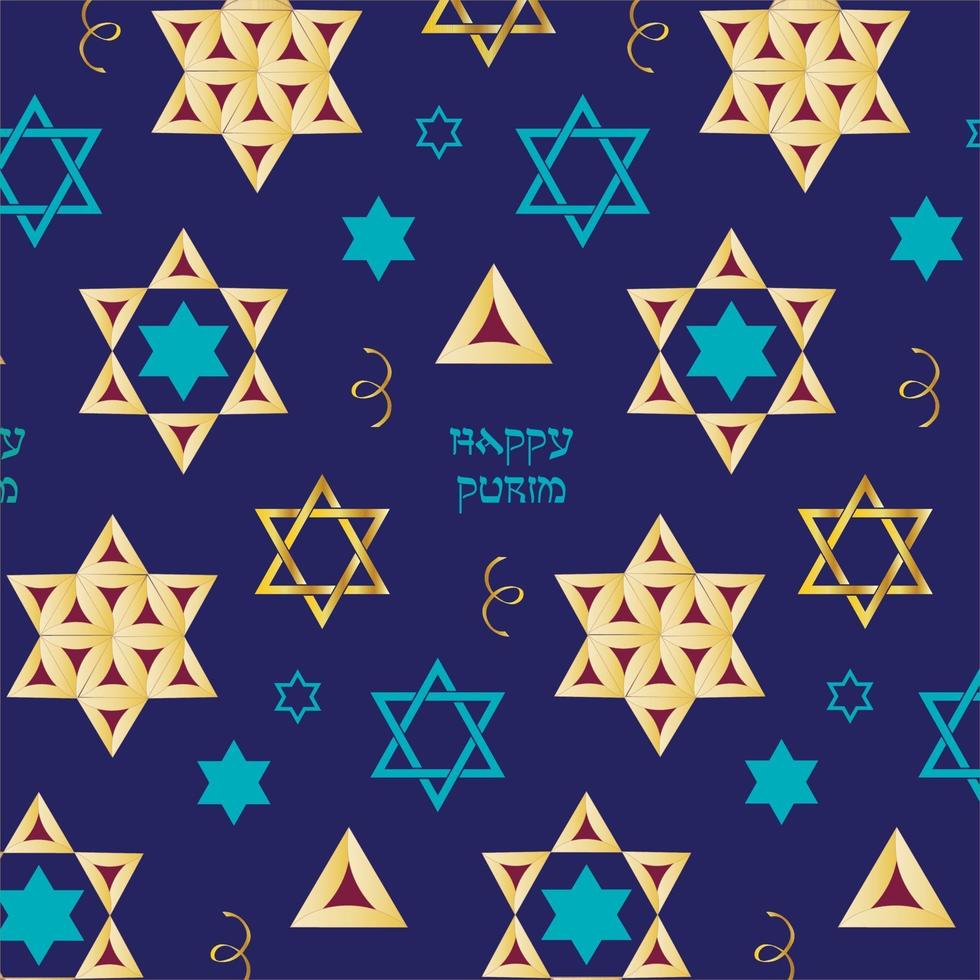 purim hamentashen vector patroon