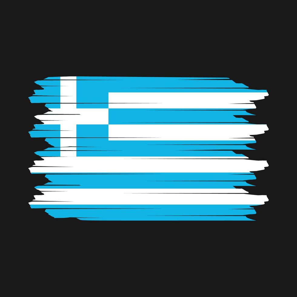 Griekenland vlag borstel vector