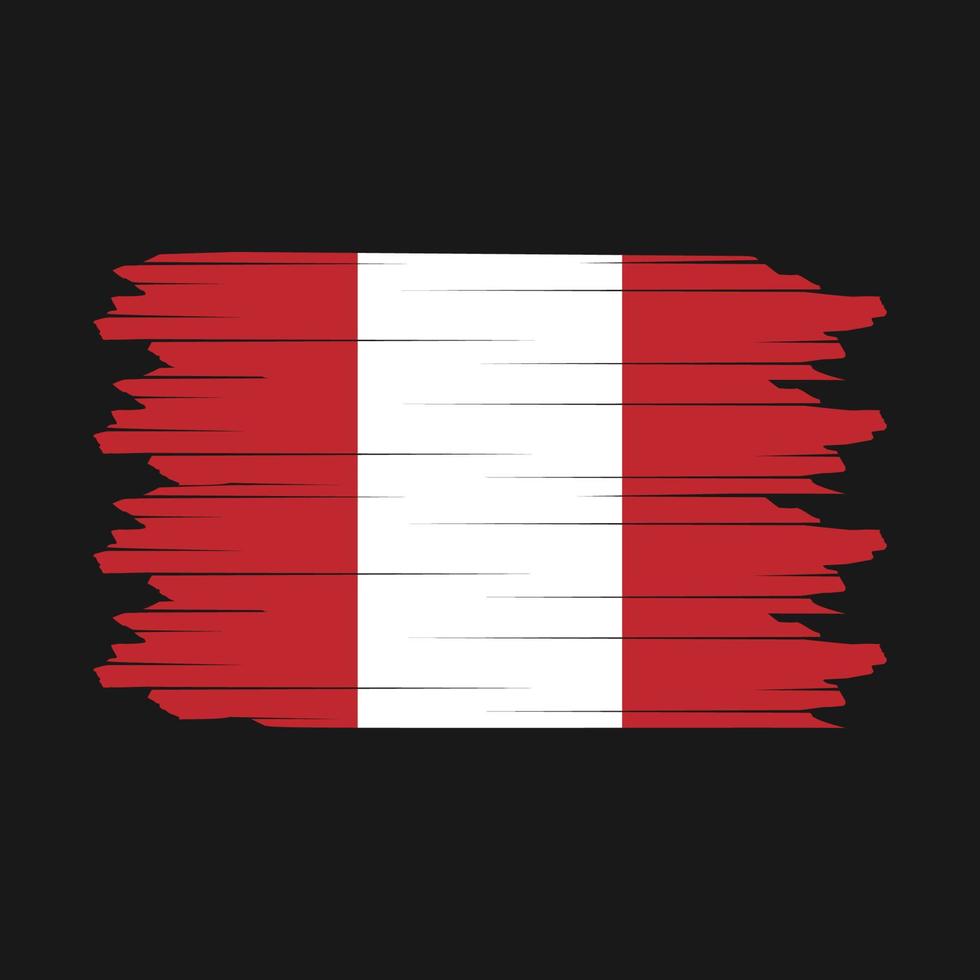 Peru vlag borstel vector