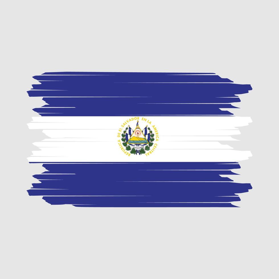 el Salvador vlag borstel vector