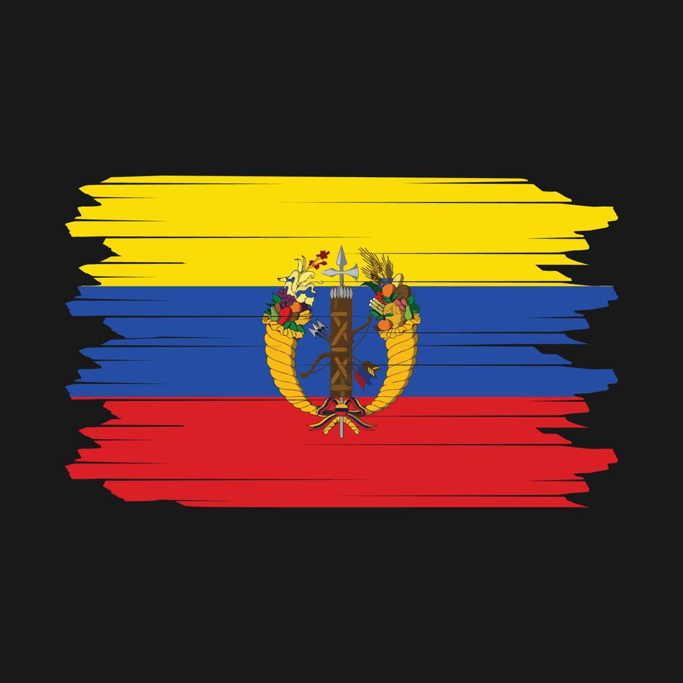 Colombia vlag borstel vector