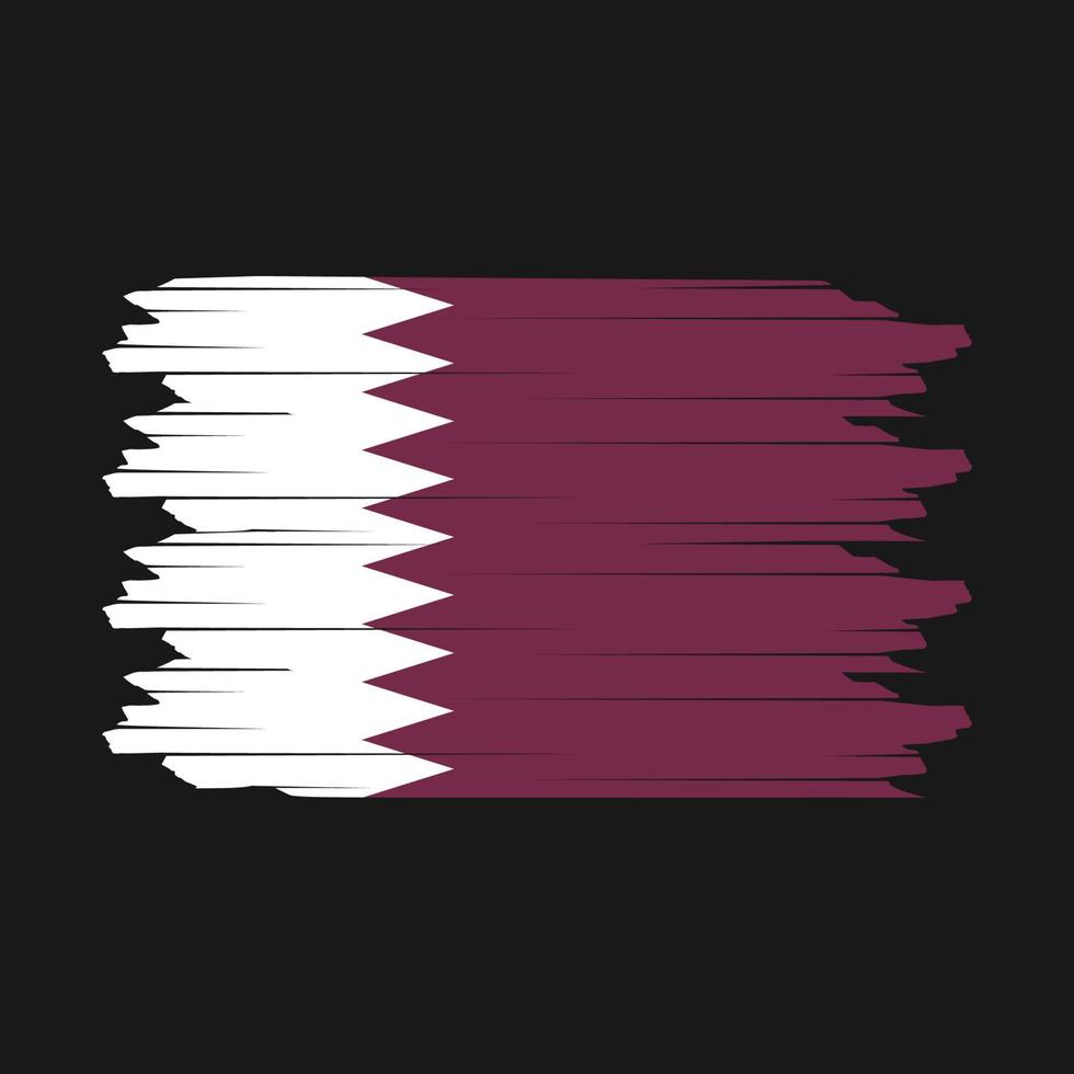 qatar vlag borstel vector