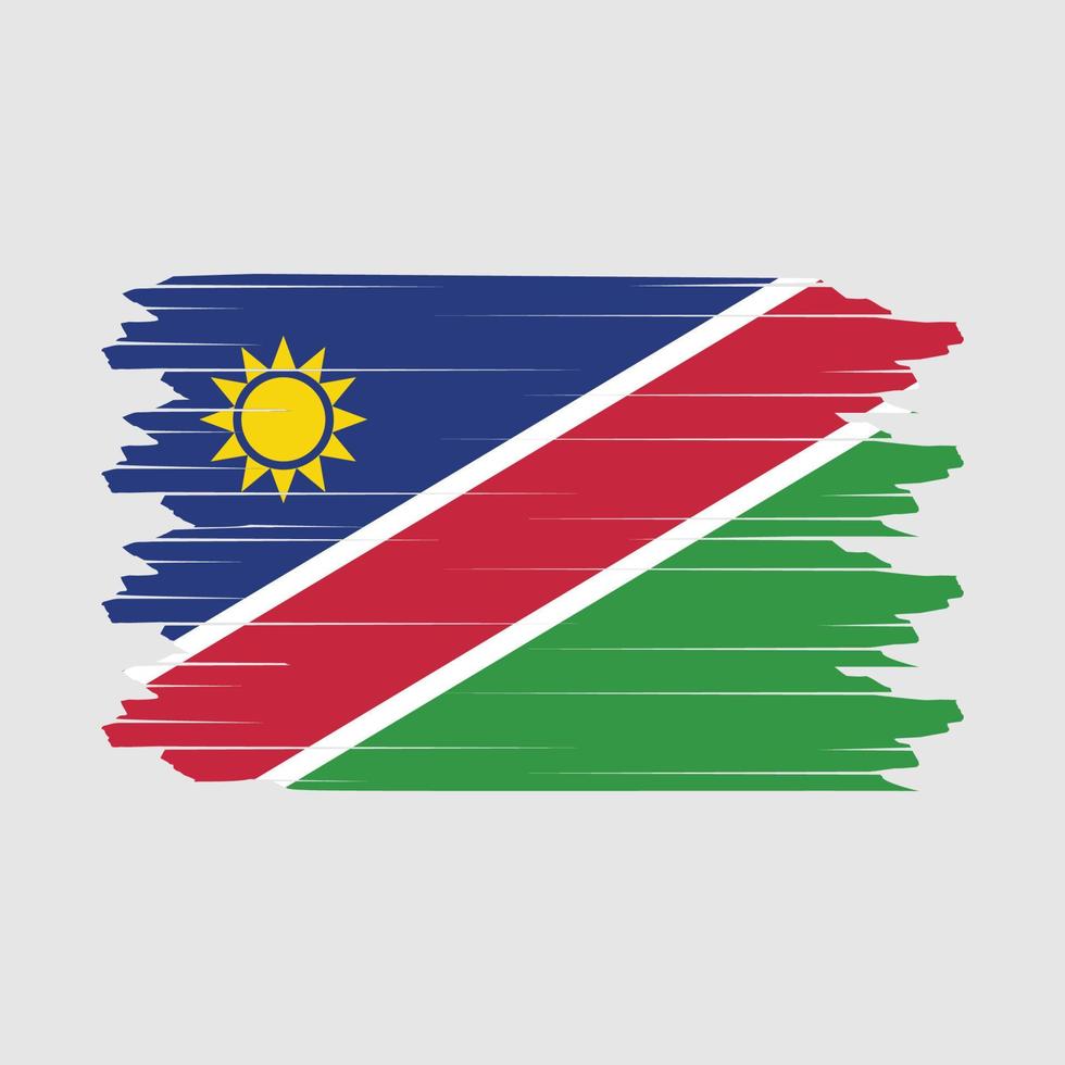 Namibië vlag borstel vector