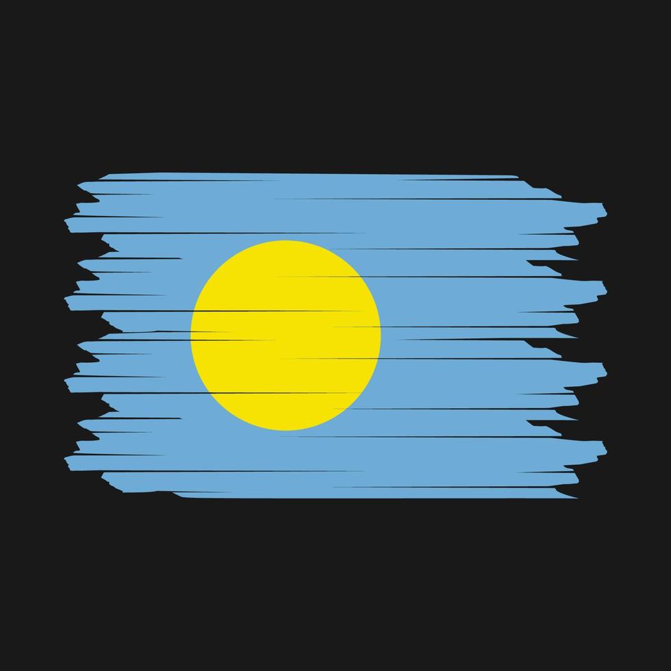 Palau vlag borstel vector