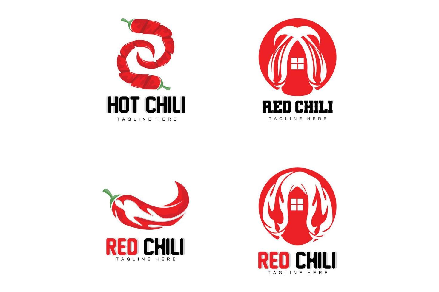 rood Chili logo, heet Chili paprika's vector, Chili tuin huis illustratie, bedrijf Product merk illustratie vector