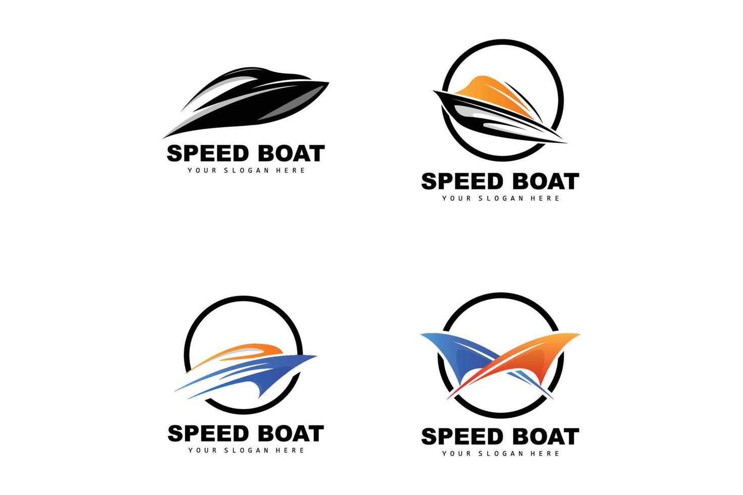 snelheid boot logo, snel lading schip vector, zeilboot, ontwerp voor schip fabricage bedrijf, waterweg Verzenden, marinier voertuigen, vervoer vector