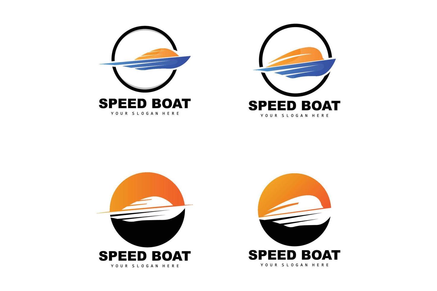 snelheid boot logo, snel lading schip vector, zeilboot, ontwerp voor schip fabricage bedrijf, waterweg Verzenden, marinier voertuigen, vervoer vector