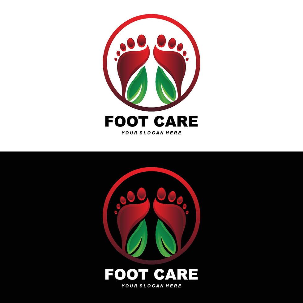 voet zorg logo ontwerp Gezondheid illustratie vrouw pedicure salon vector