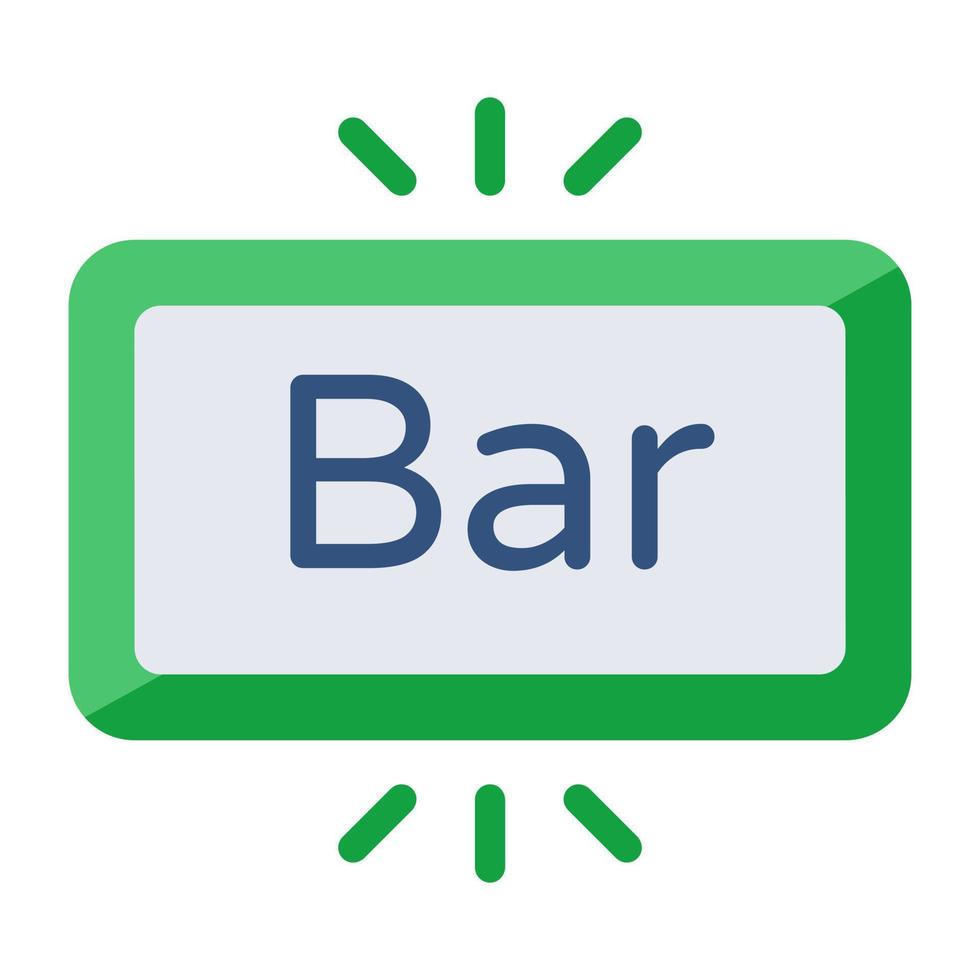 perfect ontwerp icoon van bar bord vector