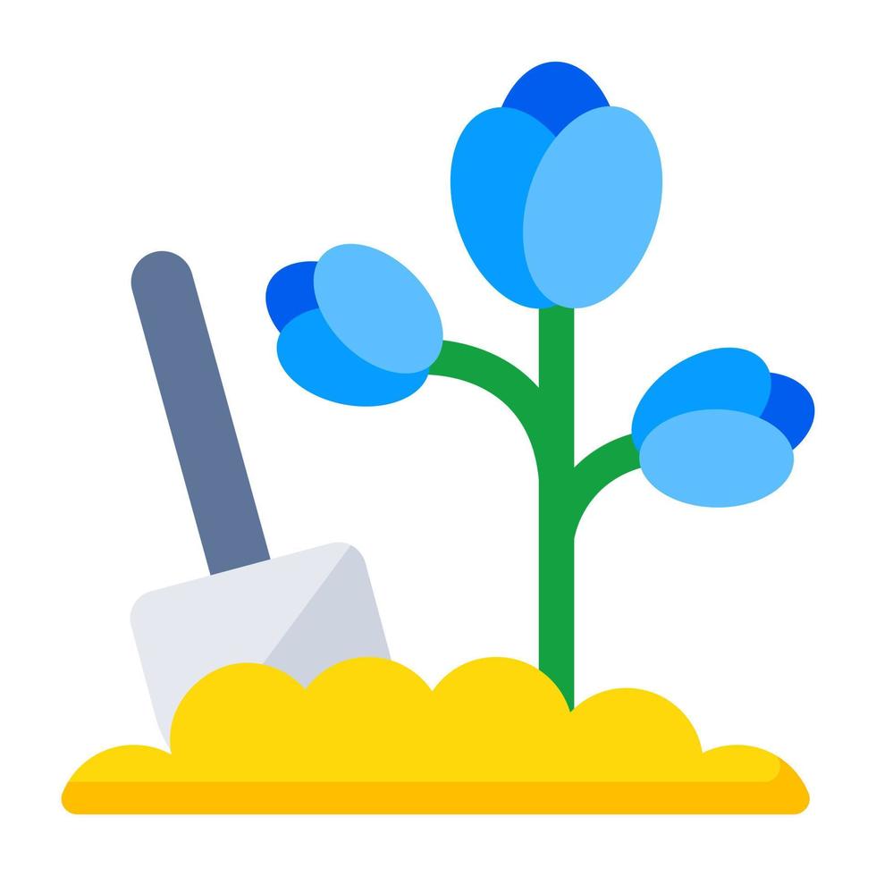 modern ontwerp icoon van tulp bloem knop vector