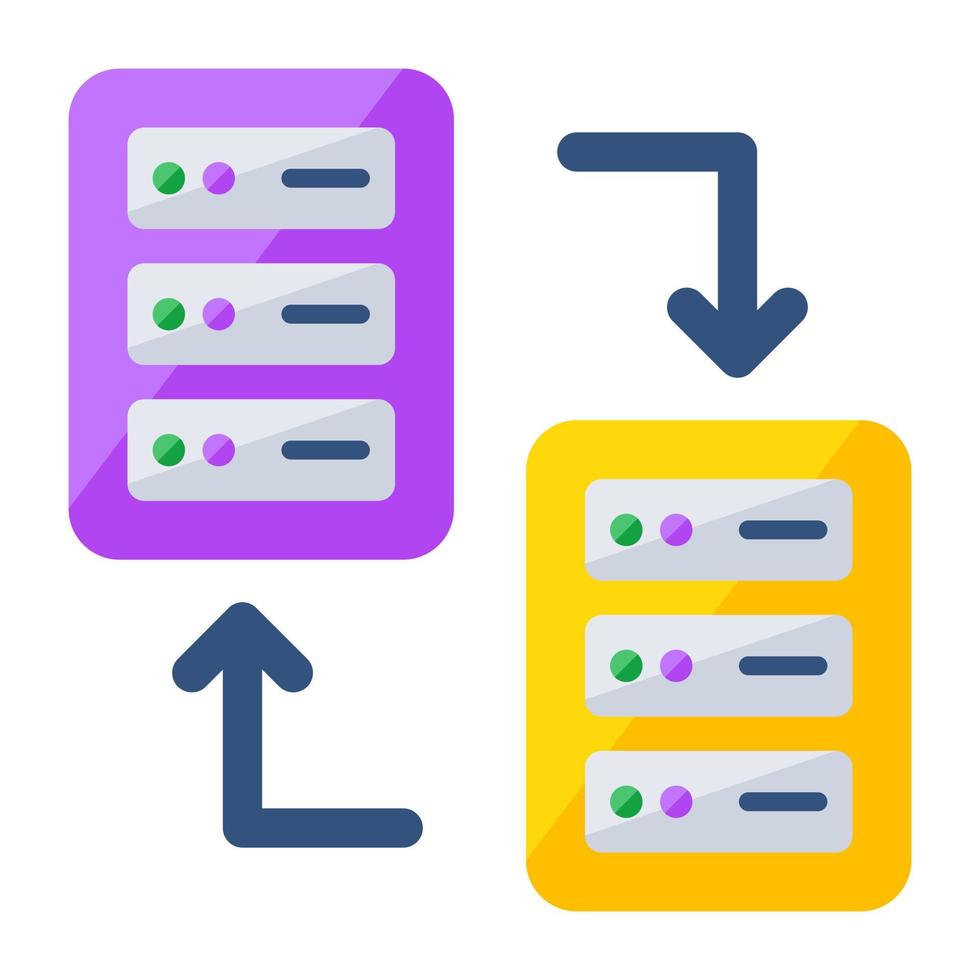 modern ontwerp icoon van server overdracht vector