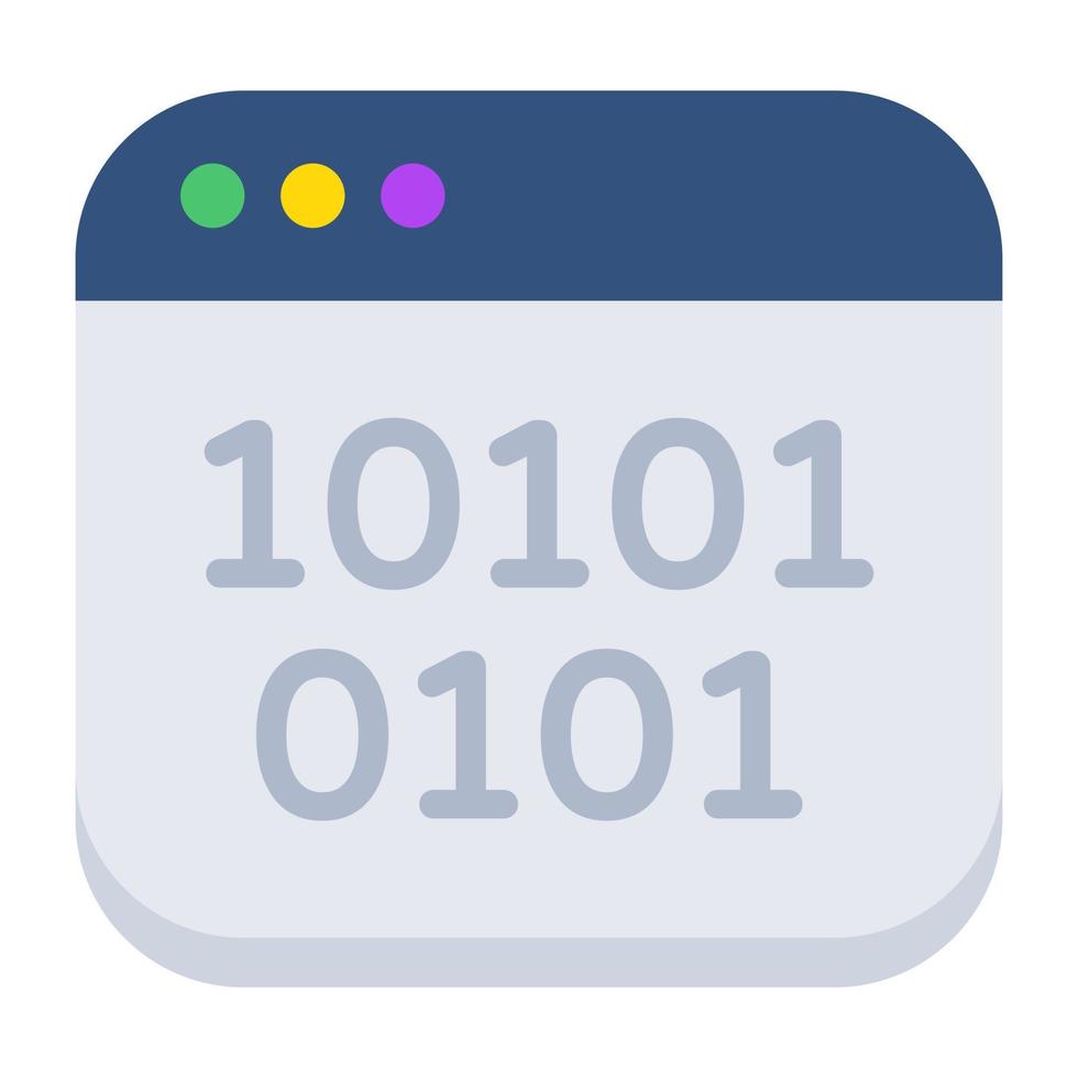 modern ontwerp icoon van binair gegevens vector