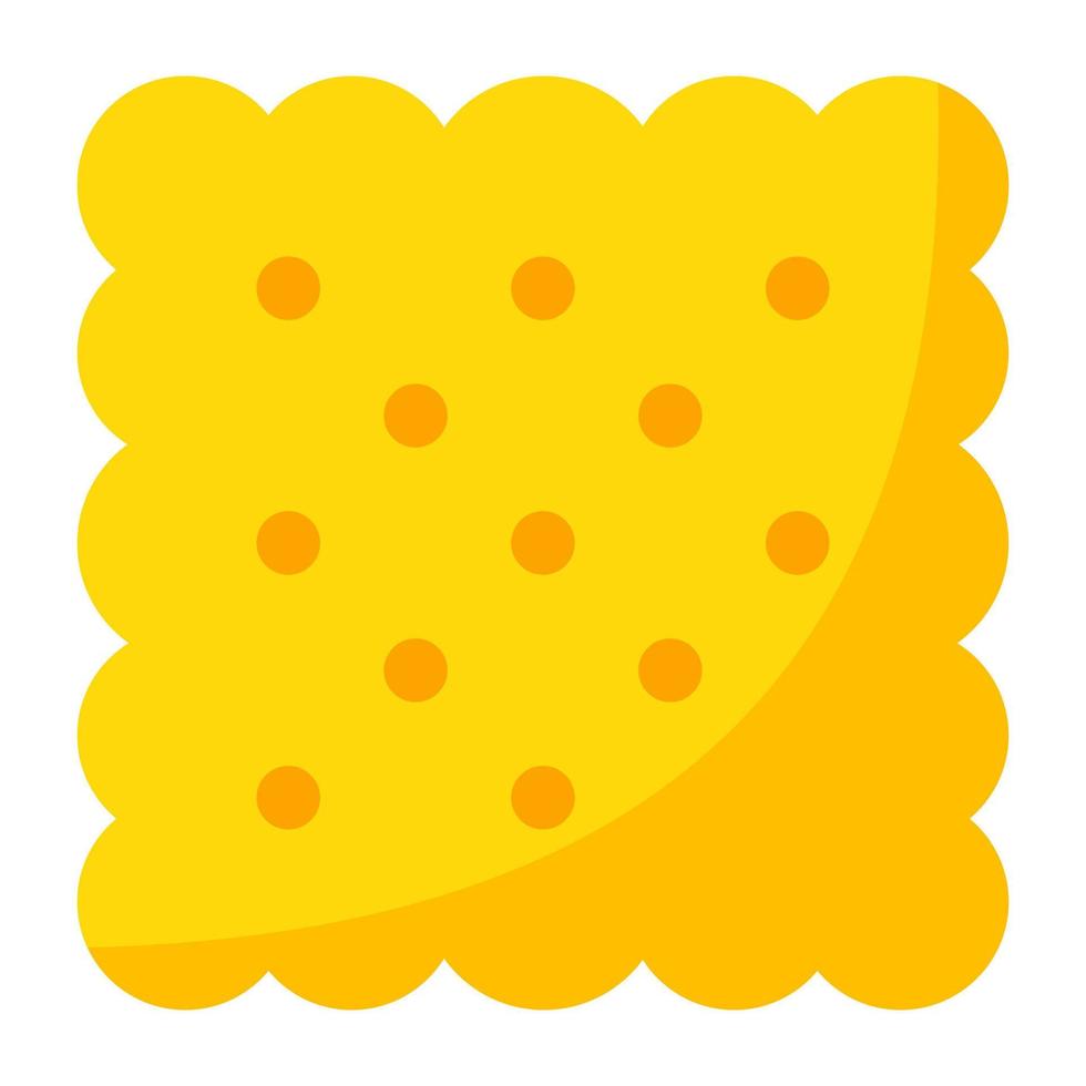 een bewerkbare ontwerp icoon van biscuit vector